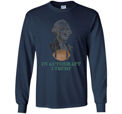Football T-shirt In Autodraft I Trust T-shirt Navy