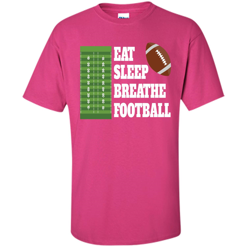 Eat Sleep Breathe Football T-shirt Heliconia