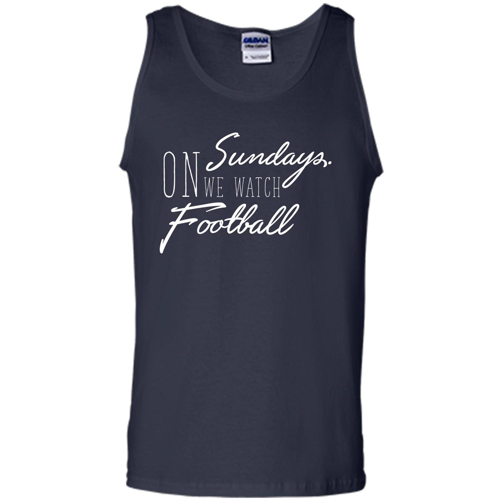 On Sundays We Watch Football T-shirt Navy