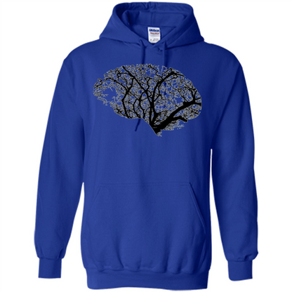Science Nature T-Shirt Head Brain Tree Royal