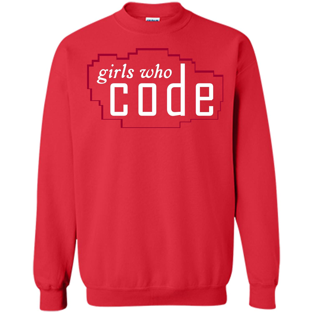Coder T-shirt Girls Who Code T-shirt Red