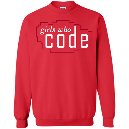 Coder T-shirt Girls Who Code T-shirt Red