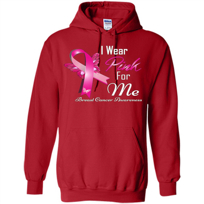 Breast Cancer Awareness T-Shirt I Wear Pink For Me Red