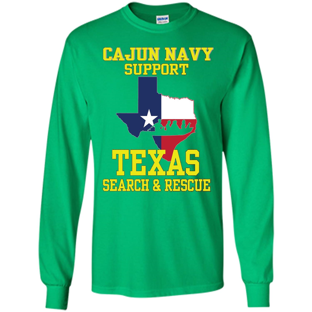 Cajun Navy Support Texas Search And Rescue T-shirt Irish Green