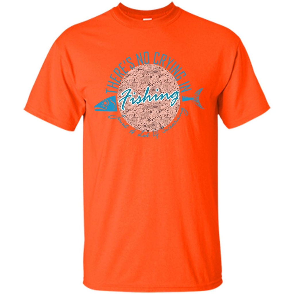 Fishing T-shirt No Crying Fishing Orange