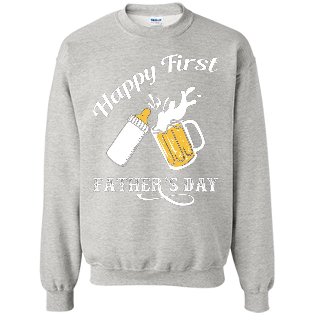 Happy First Father's Day T-shirt 2017 Ash