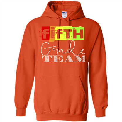 Fifth Grade Team T-shirt School Day T-shirt Orange