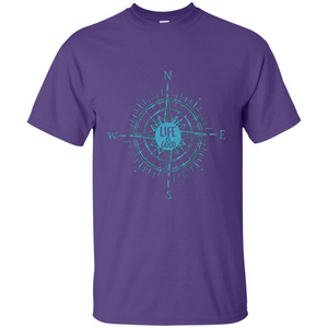 Life is Good T-shirt Compass Rose Nautical Sailing T-shirt