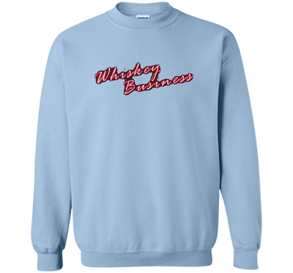 Whiskey Business Drinking 80's T-shirt shirt Light Blue