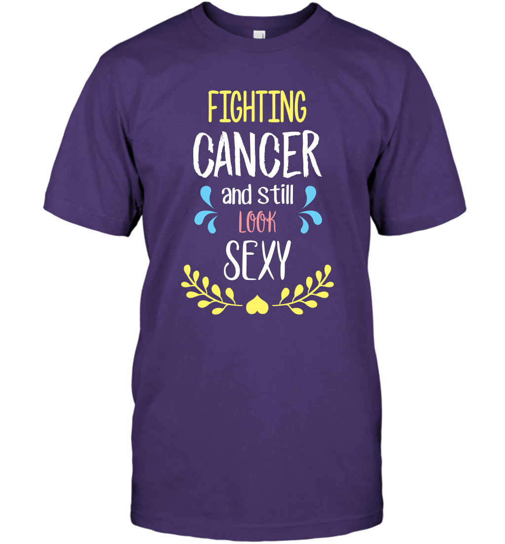 Fight Cancer And Still Look Sexy Shirt T-Shirt T-Shirt Purple