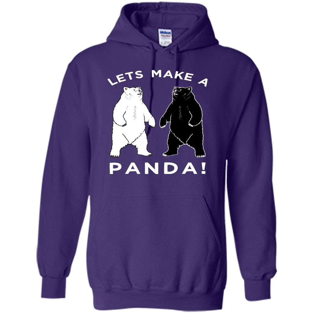 Funny Panda T-shirt Lets Make A Panda T-Shirt Purple