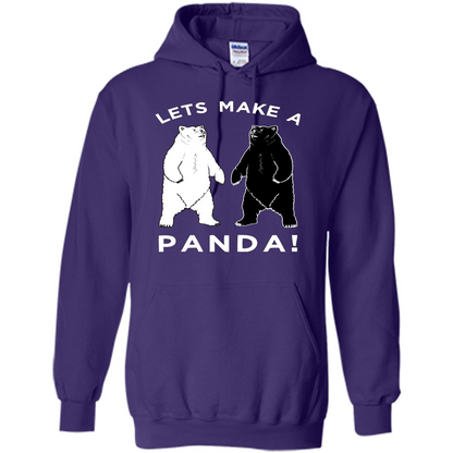 Funny Panda T-shirt Lets Make A Panda T-Shirt Purple