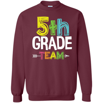 Back To School T-shirt Team Fifth Grade Teacher Maroon