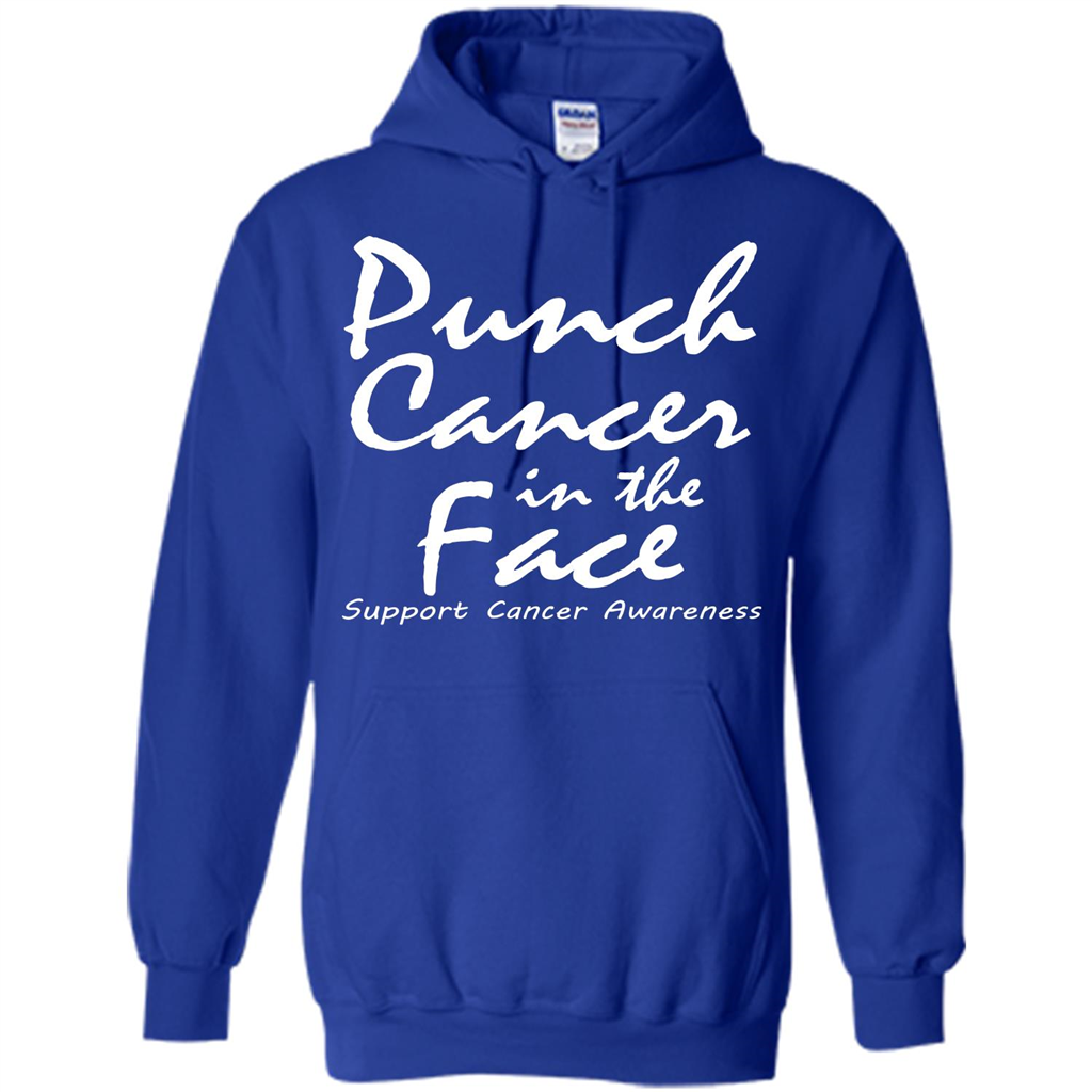 Support Cancer Awareness In The Face T-shirt Royal