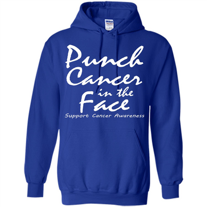 Support Cancer Awareness In The Face T-shirt Royal