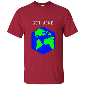 Flat Earther Get Woke T-shirt Earth Society T-shirt