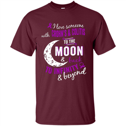 Crohn's and Colitis Awareness T-shirt Maroon
