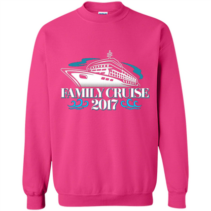 Family Cruise 2017 Vacation T-shirt Heliconia