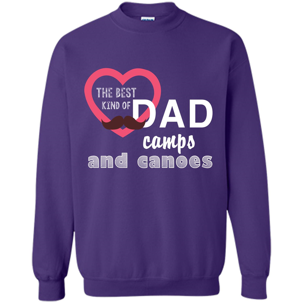 The Best Kind Of Dad Camps And Canoes T-shirt Orange