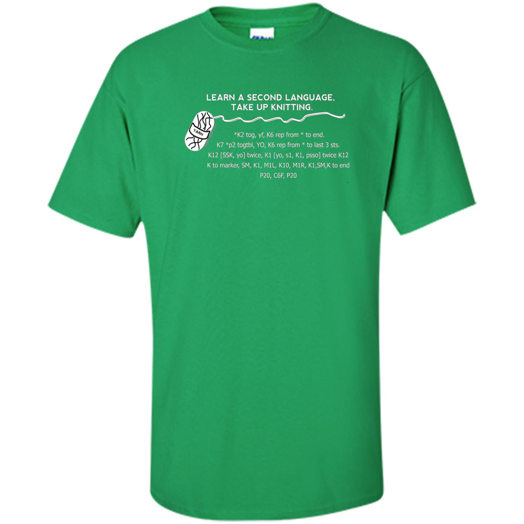 Funny Knitting T-shirt Knitting Gift Shirt Irish Green