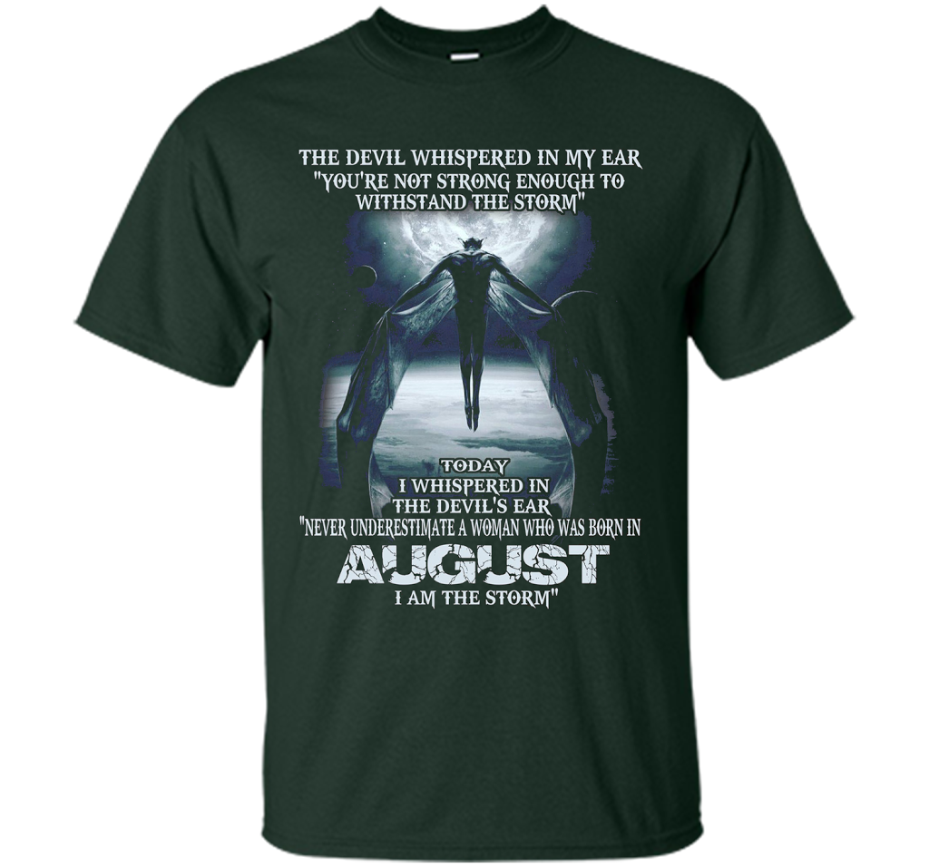 The Devil Born In August The Storm T-shirt Forest Green