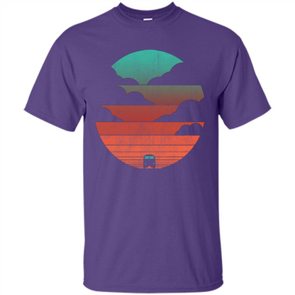 Driving Into The Sunset T-shirt Purple