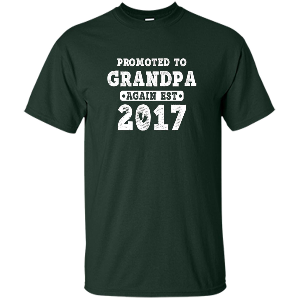 Men's Promoted to Grandpa Again Est. 2017 T-shirt