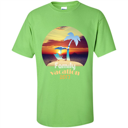 Summer T-shirt Family Vacation 20117 Lime