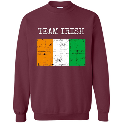 Irish Clothing Irish Flag Shirt Fighting Team T-shirt Maroon