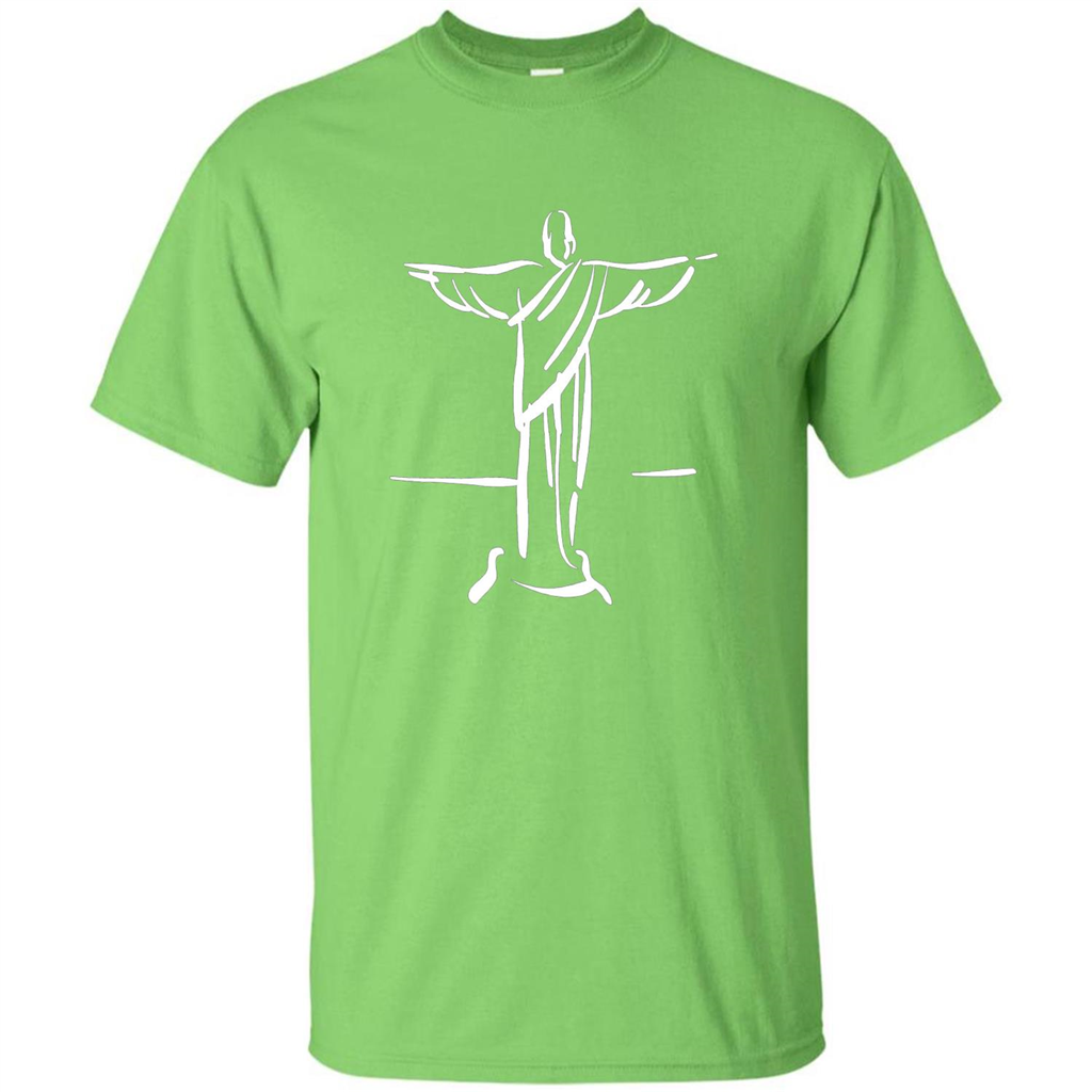 Brazil Christ The Redeemer - Cristo Redentor Brasil T-shirt Lime