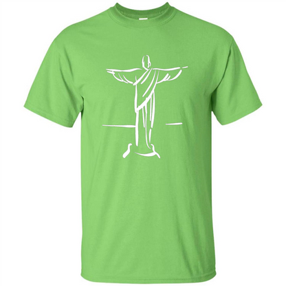 Brazil Christ The Redeemer - Cristo Redentor Brasil T-shirt Lime