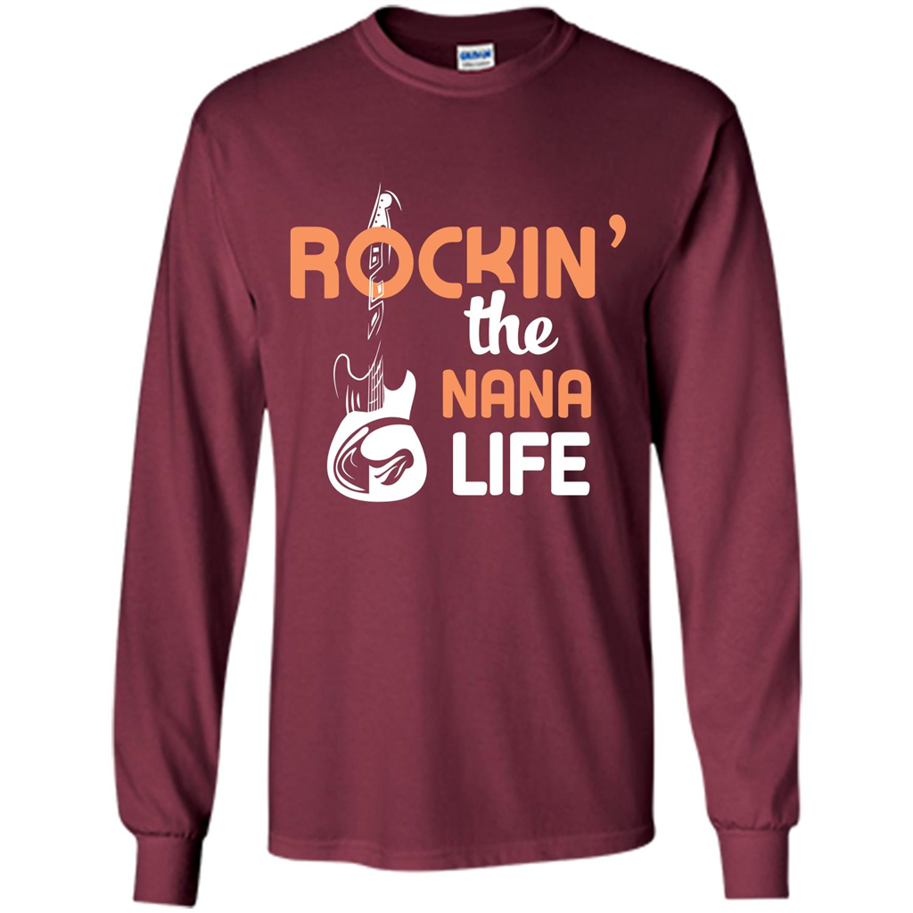 Nana T-shirt Rockin’ The Nana Life Maroon
