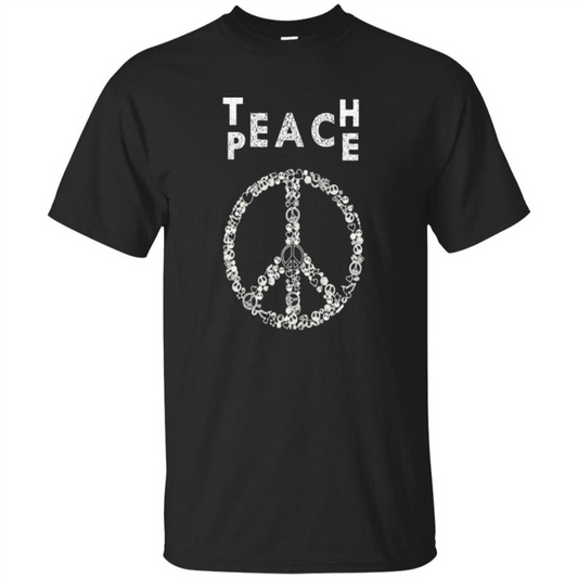 Teach Peace T-shirt Black