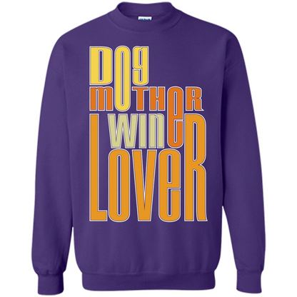 Dod Lady T-shirt Dog Mother Wine Lover T-shirt Orange