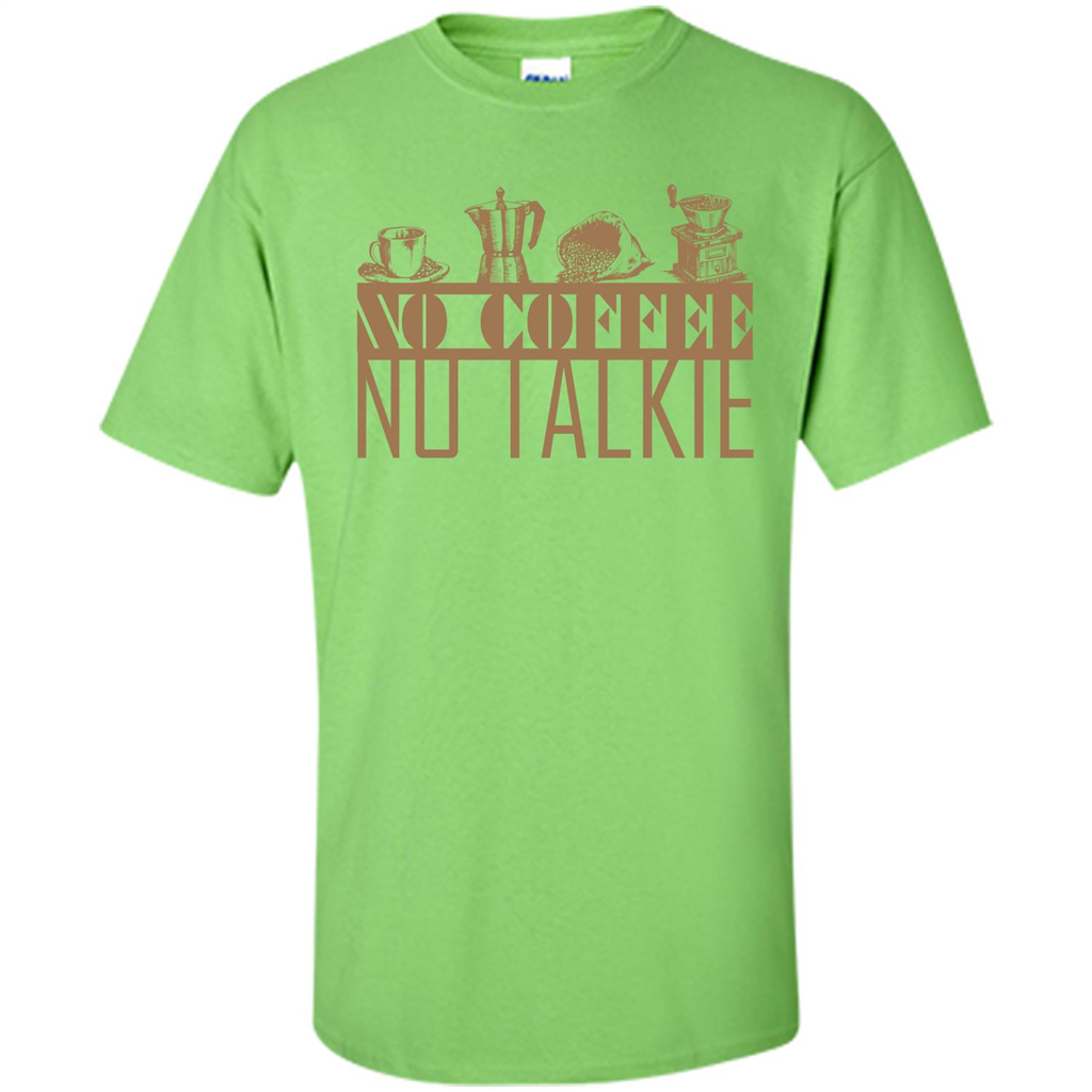No Coffee No Talkie T-shirt Lime