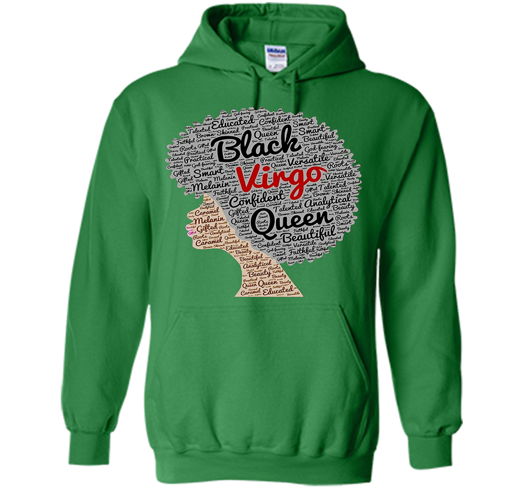 Virgo T-Shirt Black Women T-shirt Irish Green