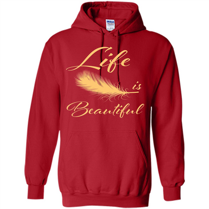 Beautiful Life Wing T-shirt Life Is Beautiful Red