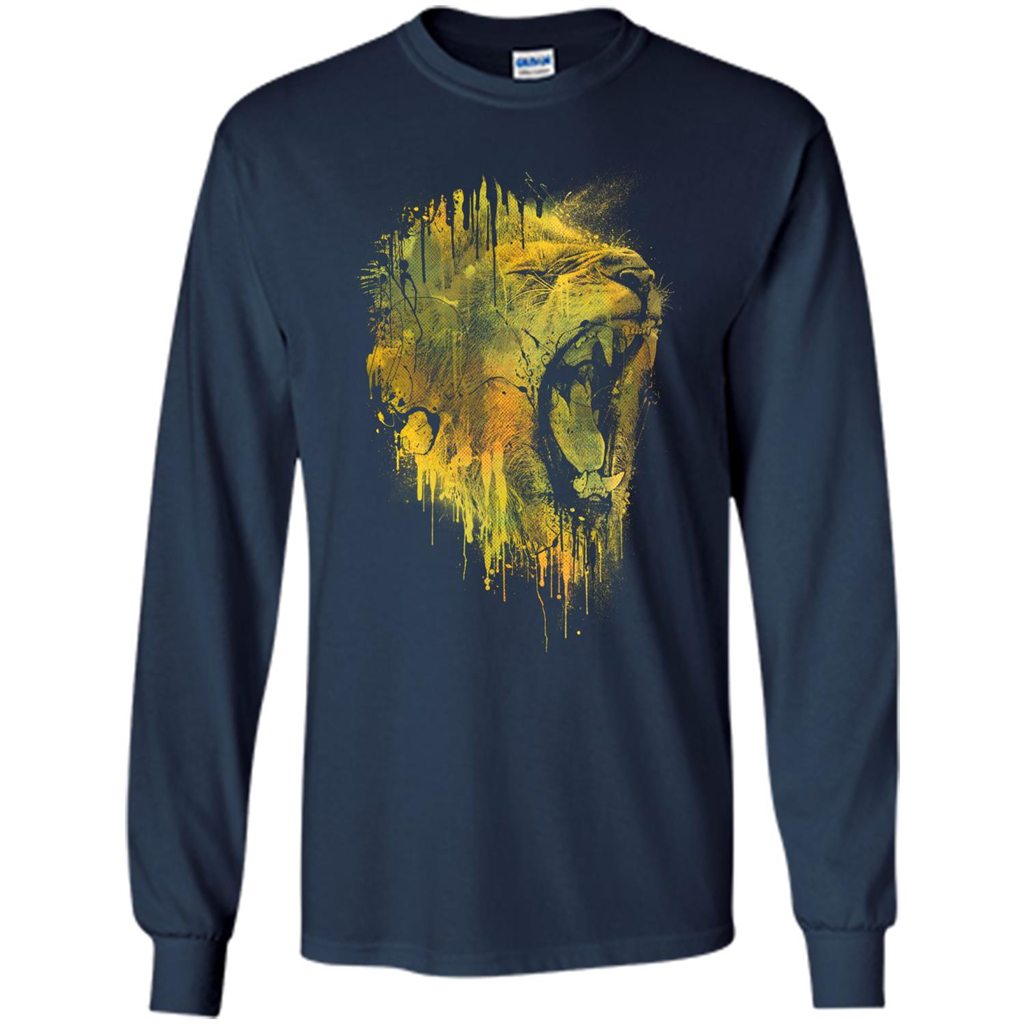 Lion Drip T-shirt Navy