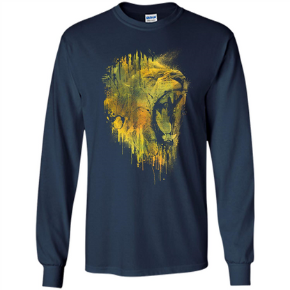 Lion Drip T-shirt Navy