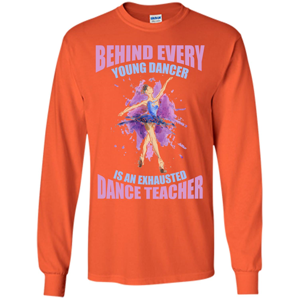 Dancer T-shirt Behind Every Young Dancer Orange