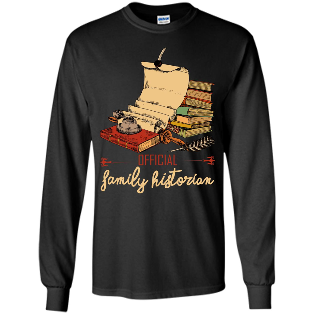 Family T-shirt Official Family Historian Black