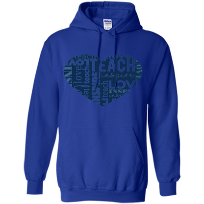Teacher T-shirt Teach Love And Inspire T-shirt Royal