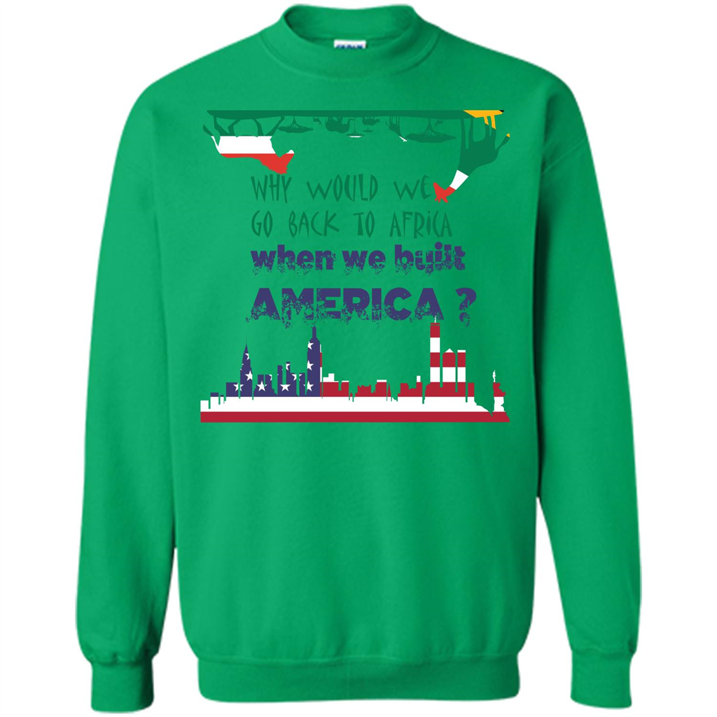Africa - America T-shirt Build America Irish Green