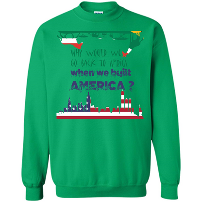 Africa - America T-shirt Build America Irish Green