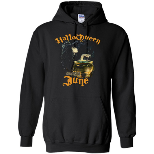 HalloQueen Are Born In June T-shirt Black