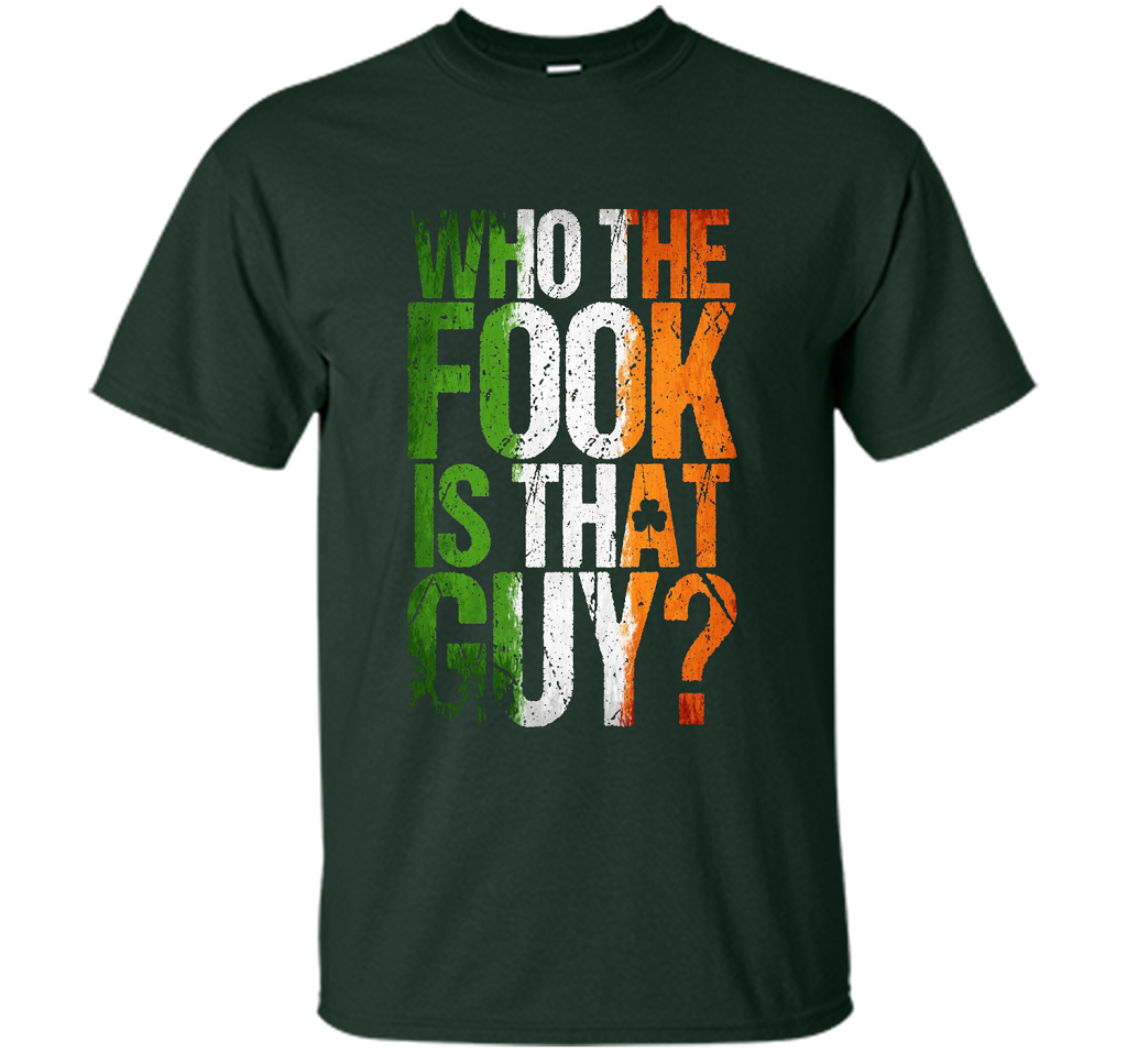 Boxing T-shirt Who The Fook Is That Guy Forest Green