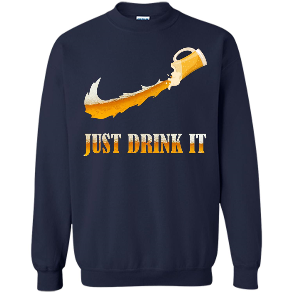Drink Beer T-shirt Just Drink It Navy