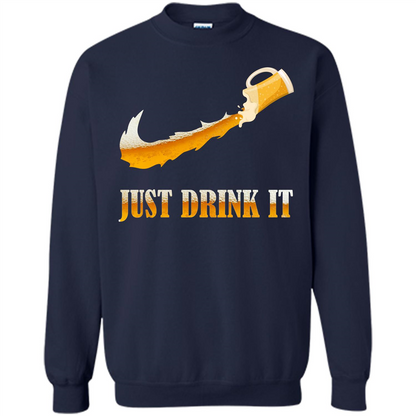 Drink Beer T-shirt Just Drink It Navy