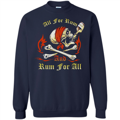 Rum T-shirt All for Rum And Rum For All T-shirt Navy