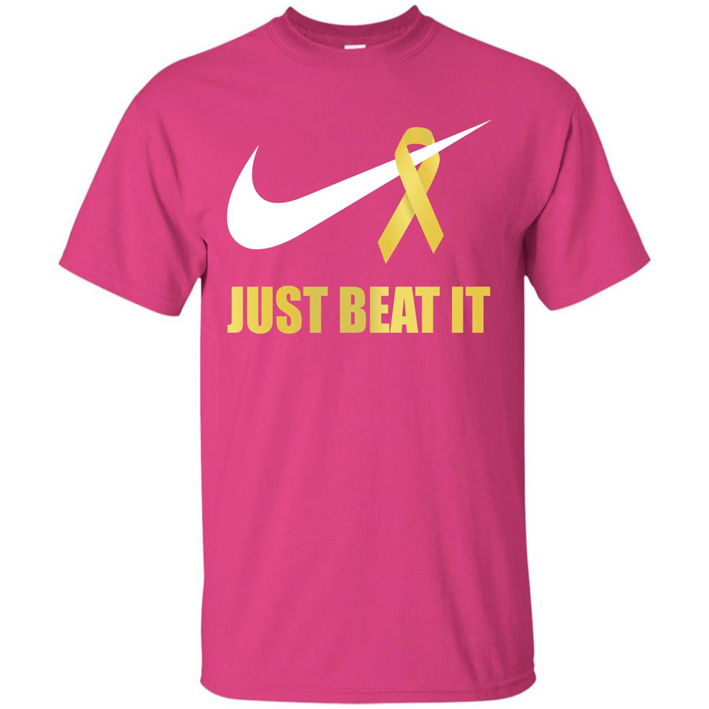 Cancer Awareness T-shirt Just Beat It T-shirt Heliconia